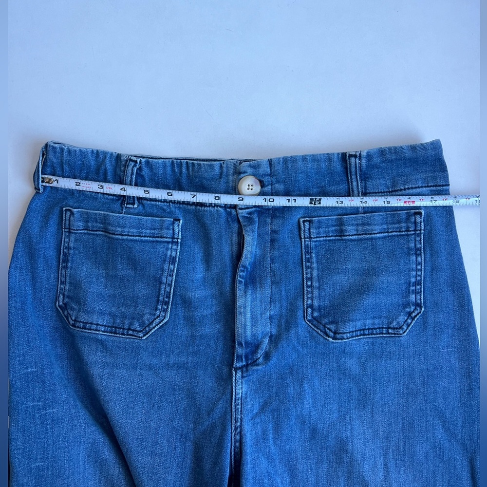 Maeve The Colette Crop High-Rise‎ Wide-Leg Jeans Approx Size 34 - Picture 14 of 16